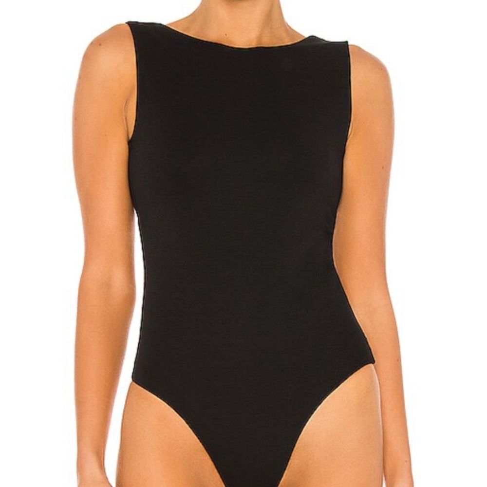 All Saints black layla bodysuit